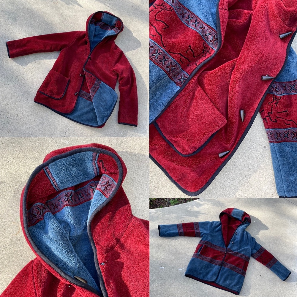 NORDIC LIGHTS Reversible Fleece Jacket